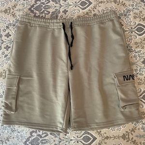 NASA Athletic Shorts Gray Men 2XL Gym Training Running BRAND NEW